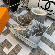 Louis Vuitton Silver Glossy Snow Boots - 3