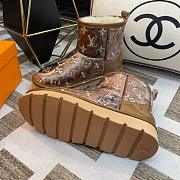 Louis Vuitton Brown Glossy Snow Boots - 5