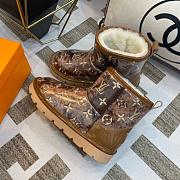 Louis Vuitton Brown Glossy Snow Boots - 3