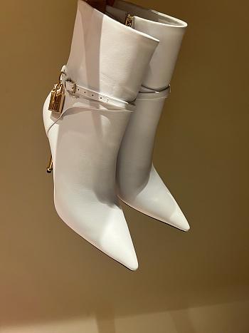 Tom Ford White Pointed-toe Ankle Boots