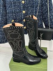 Gucci Boots GG And Stuck In Black - 3