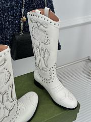 Gucci Boots GG And Stuck In White - 2