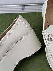 Gucci Houdan Horsebit White Leather - 5