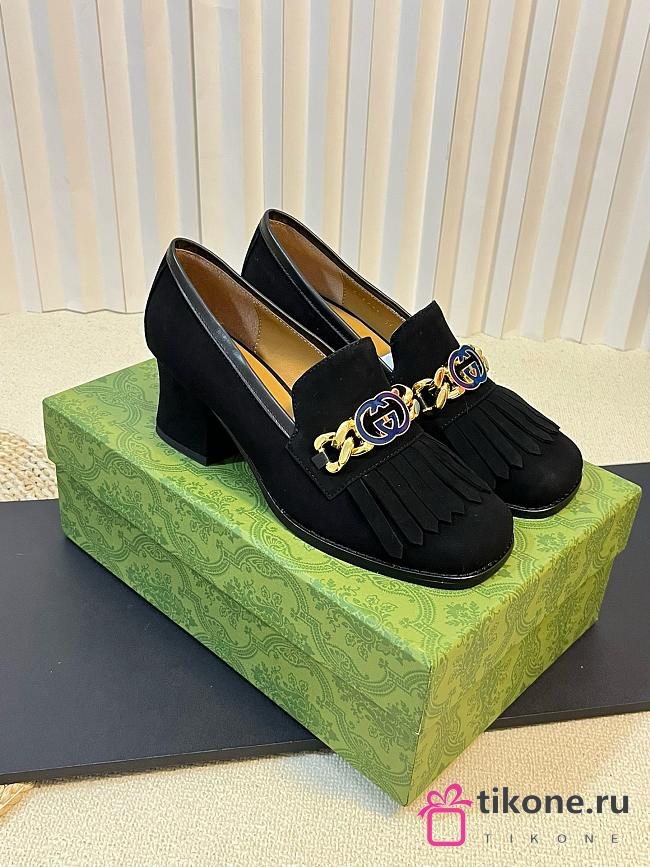 Gucci Loafers In Black Suede - 1