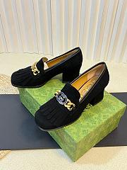 Gucci Loafers In Black Suede - 4