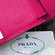 Prada Saffiano Hot Pink Card Holder - 10x9x2cm - 3