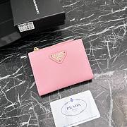 Prada Saffiano Light Pink Card Holder - 10x9x2cm - 1