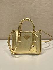 Prada Gold Medium Galleria Safiano - 20x15x9.5cm - 1