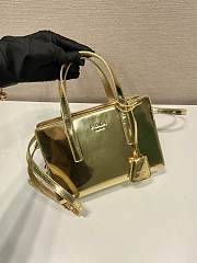 Prada Small Square Metallic Gold Bag - 22x15x6.5cm - 5