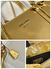 Prada Small Square Metallic Gold Bag - 22x15x6.5cm - 2