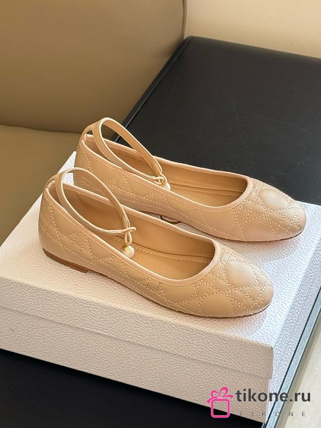 Dior Beige Ballet Flats - 1