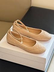 Dior Beige Ballet Flats - 1