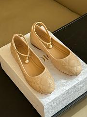 Dior Beige Ballet Flats - 4