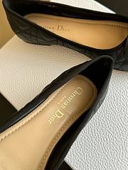 Dior Ballet Flat Black Quilted Cannage Calfskin - 4