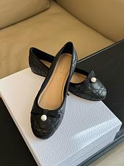 Dior Ballet Flat Black Quilted Cannage Calfskin - 3