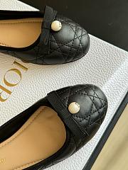 Dior Ballet Flat Black Quilted Cannage Calfskin - 2