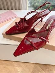 Miumiu Red Slingbacks - 3