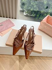 Miumiu Brown Slingbacks - 4