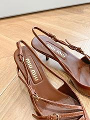 Miumiu Brown Slingbacks - 2