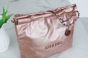 Chanel Metallic Calfskin Rose Gold - 35×37×7cm - 5