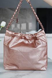 Chanel Metallic Calfskin Rose Gold - 35×37×7cm - 4