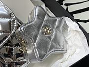 Chanel Mini Silver Flap Bag & Star Coin Purse - 15×20×6.5cm  - 3