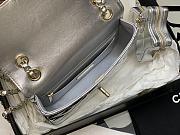 Chanel Mini Silver Flap Bag & Star Coin Purse - 15×20×6.5cm  - 2