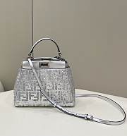 Fendi Peekaboo Vitello Catalan Mirror Sequin Bag 23cm - 1