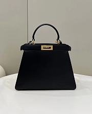 Fendi Pocket Peekaboo Black Tote Shoulder Bag - 33.5x13x25.5cm - 5