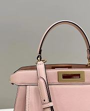 Fendi Pocket Peekaboo Pink Tote Shoulder Bag - 33.5x13x25.5cm - 4