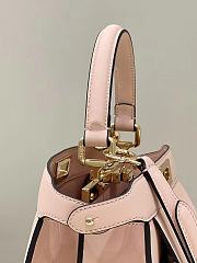 Fendi Pocket Peekaboo Pink Tote Shoulder Bag - 33.5x13x25.5cm - 2