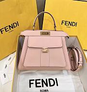 Fendi Pocket Peekaboo Pink Tote Shoulder Bag - 33.5x13x25.5cm - 3