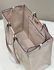 Fendi Peekaboo Light Pink Large Tote Bag - 41×16×28cm - 3