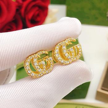 Gucci Gold Earrings With Diamond