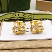 Gucci Gold Earrings With Diamond - 5