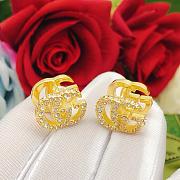 Gucci Gold Earrings With Diamond - 4