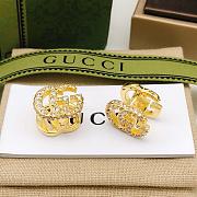 Gucci Gold Earrings With Diamond - 3