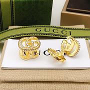 Gucci Gold Earrings With Diamond - 2