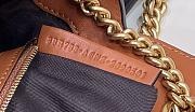 Fendi Mini Baguette Chain Brown/Black Nappa Bag - 19x11.4x5cm - 4