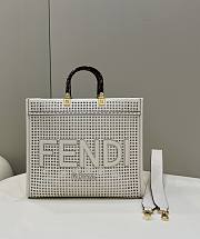 Fendi Sunshine Medium Two-toned Perforated Bag - 37x13.5x32cm  - 1