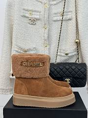 Chanel Camel Ankle Boots - 5