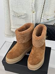 Chanel Camel Ankle Boots - 4