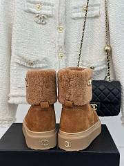 Chanel Camel Ankle Boots - 2