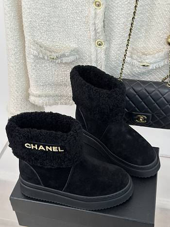 Chanel Black Ankle Boots