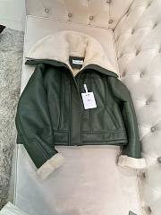 Dior Green Leather Biker Jacket - 1