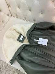 Dior Green Leather Biker Jacket - 4