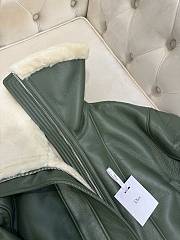 Dior Green Leather Biker Jacket - 2