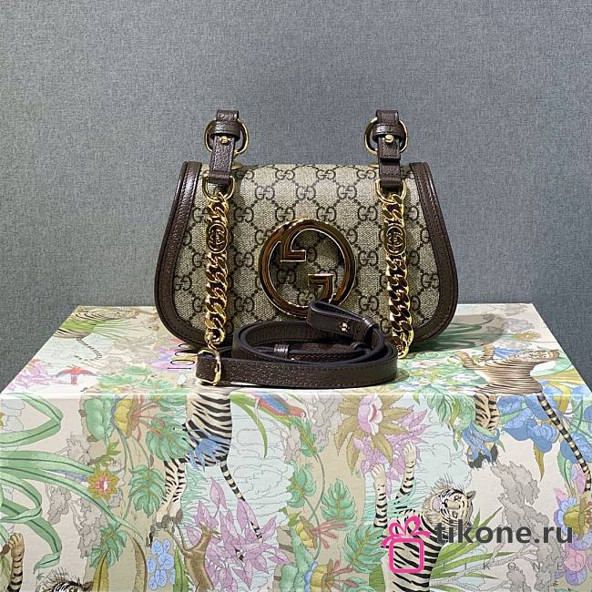 Gucci Blondie Textured Canvas Bag - 22x13x5.5cm - 1