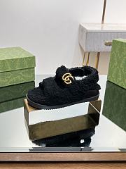 Gucci Black Wool Sandals - 5