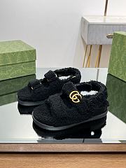 Gucci Black Wool Sandals - 3